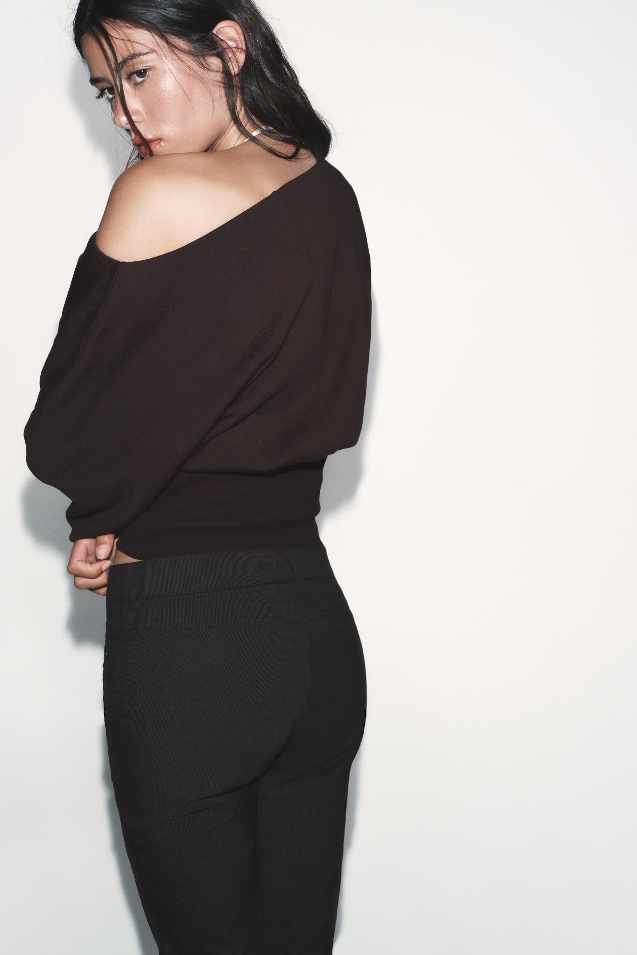 ASYMMETRIC COTTON SWEATSHIRT